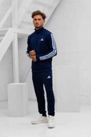 Adidas Basic 3 Stripes Trainingspak Heren Blauw - Maat M - Kleur: Donkerblauw | Soccerfanshop