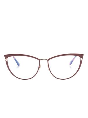 TOM FORD Eyewear lunettes de vue à monture papillon - Rouge