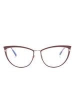 TOM FORD Eyewear lunettes de vue à monture papillon - Rouge