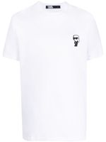 Karl Lagerfeld t-shirt en coton à patch logo - Blanc