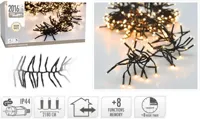 Kerstverlichting LED cluster 2016 lampjes 14,6m, warm wit