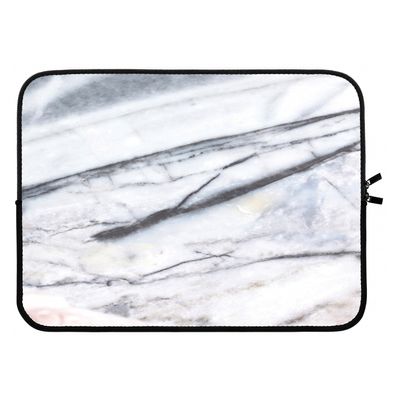 Gestreepte marmer: Laptop sleeve 15 inch