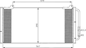 Condensor, airconditioning 35346