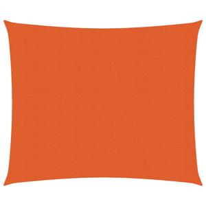 Zonnezeil 160 g/m 3x3 m HDPE oranje