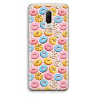 Pink donuts: OnePlus 6 Transparant Hoesje