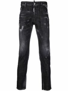 DSQUARED2 jean skinny à effet usé - Noir