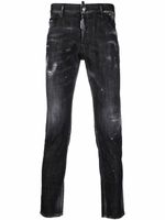 DSQUARED2 jean skinny à effet usé - Noir