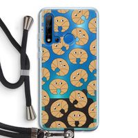 Croissant: Huawei P20 Lite (2019) Transparant Hoesje met koord