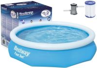 Viking Choice  Bestway Fast Set Opblaaszwembad 305x76 cm – Blauw - thumbnail