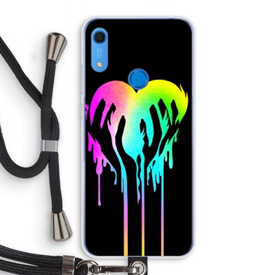 Hold My Heart: Huawei Y6s Transparant Hoesje met koord
