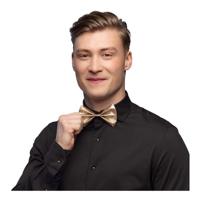 Boland Vlinderstrik glitter goud