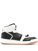 Saint Laurent baskets montantes à design colour block - Noir - thumbnail