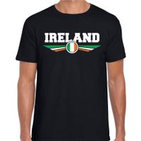 Ierland / Ireland landen t-shirt zwart heren