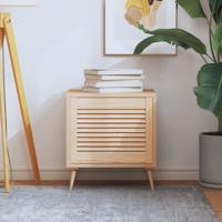 VidaXL Kastdeur met lamellen 39,5x49,4 cm massief grenenhout