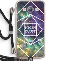 Negenduust ruimte: Samsung Galaxy J3 (2016) Transparant Hoesje met koord