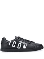 DSQUARED2 baskets à logo imprimé - Noir