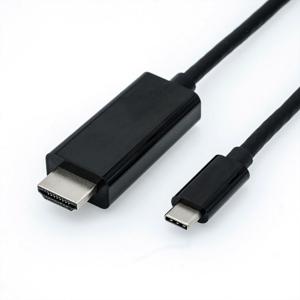 ROLINE 11.04.5841 video kabel adapter 2 m USB Type-C HDMI Zwart