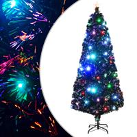 VidaXL Kerstboom met LED en standaard 210 cm glasvezel