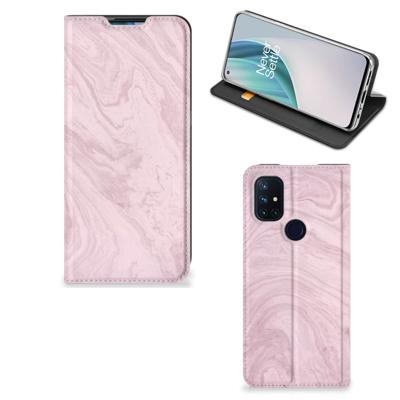 OnePlus Nord N10 5G | Standcase | Marble Pink - Origineel Cadeau Vriendin