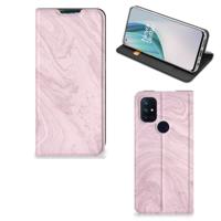 OnePlus Nord N10 5G | Standcase | Marble Pink - Origineel Cadeau Vriendin