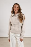 Nukus Clair Pullover Zipper | Sand