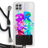Dream: Samsung Galaxy A22 4G Transparant Hoesje met koord