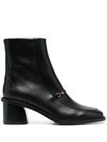 SANDRO bottines en cuir à détail de boucle 60 mm - Noir