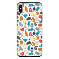 Kleurrijke katten: iPhone XS Max Tough Case