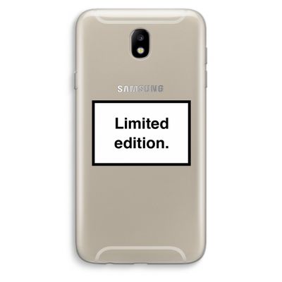 Limited edition: Samsung Galaxy J7 (2017) Transparant Hoesje