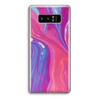 Paarse stroom: Samsung Galaxy Note 8 Transparant Hoesje