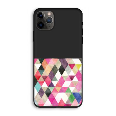 Gekleurde driehoekjes: iPhone 11 Pro Biologisch afbreekbaar hoesje
