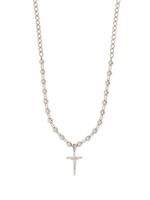 Dolce & Gabbana collier en maille boule à pendentif croix - Argent - thumbnail