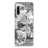 Silicone Back Case Sony Xperia 10 IV Skulls Angel