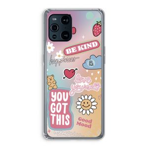 Positivity: Oppo Find X3 Transparant Hoesje