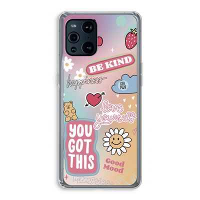 Positivity: Oppo Find X3 Transparant Hoesje