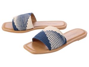 esmara Dames slippers (Blauw/beige, 41)
