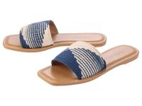 esmara Dames slippers (Blauw/beige, 41)
