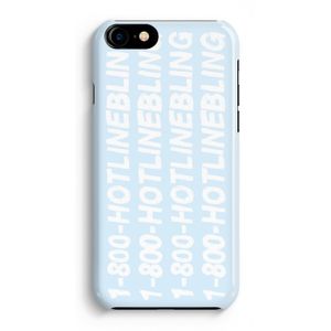 Hotline bling blue: Volledig Geprint iPhone 7 Hoesje