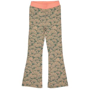 Quapi Meisjes flair broek - Bliss - AOP grafisch groen