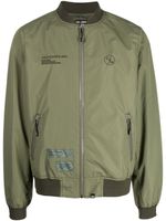 izzue veste bomber à logo brodé - Vert - thumbnail