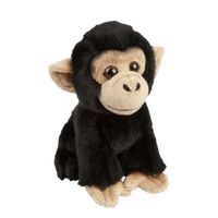 Pluche knuffel dieren Chimpansee aap 18 cm   -