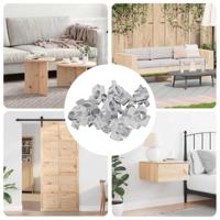 Gestanste T-moer 12 pcs Zilver M6 mm Staal