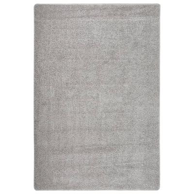 VidaXL Vloerkleed shaggy anti-slip 140x200 cm lichtgrijs