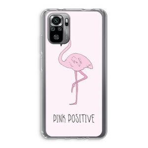 Pink positive: Xiaomi Redmi Note 10S Transparant Hoesje