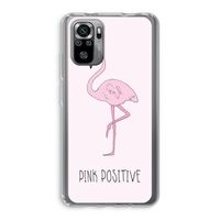 Pink positive: Xiaomi Redmi Note 10S Transparant Hoesje