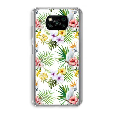 Gele kuif: Xiaomi Poco X3 Pro Transparant Hoesje