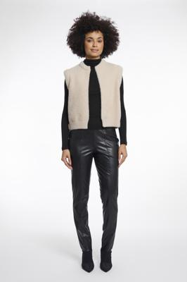 Rino & Pelle Elona Short Waistcoat Gilets Stone