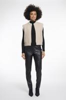 Rino - Pelle Elona Short Waistcoat Gilets Stone