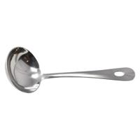 Bellatio Design Sauslepel - RVS - 20 cm - met ophangoog - juslepel - keukengerei