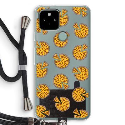 You Had Me At Pizza: Pixel 5 Transparant Hoesje met koord
